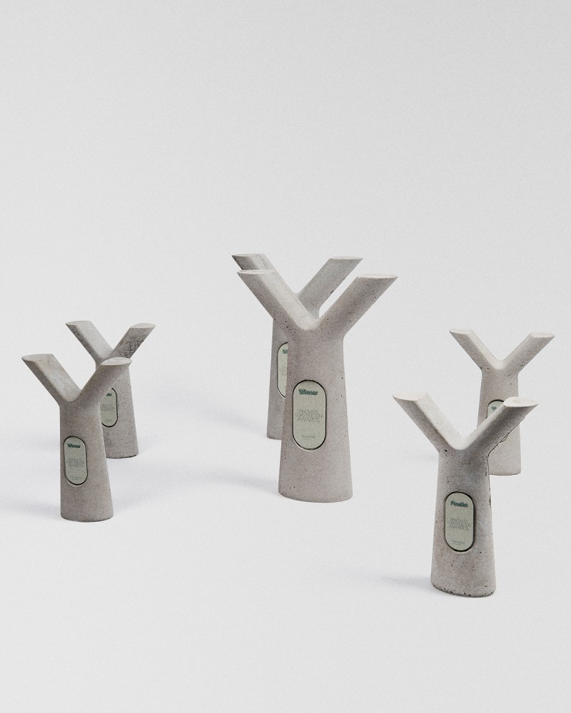 Trofeo su misura realizzato da Sustain Awards per Ferrovial Innovation Awards, 2024 2
